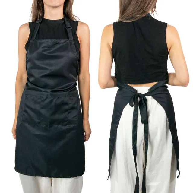 Intirilife Kochschürzen 2er Set schwarz 69x80 cm Polyester
