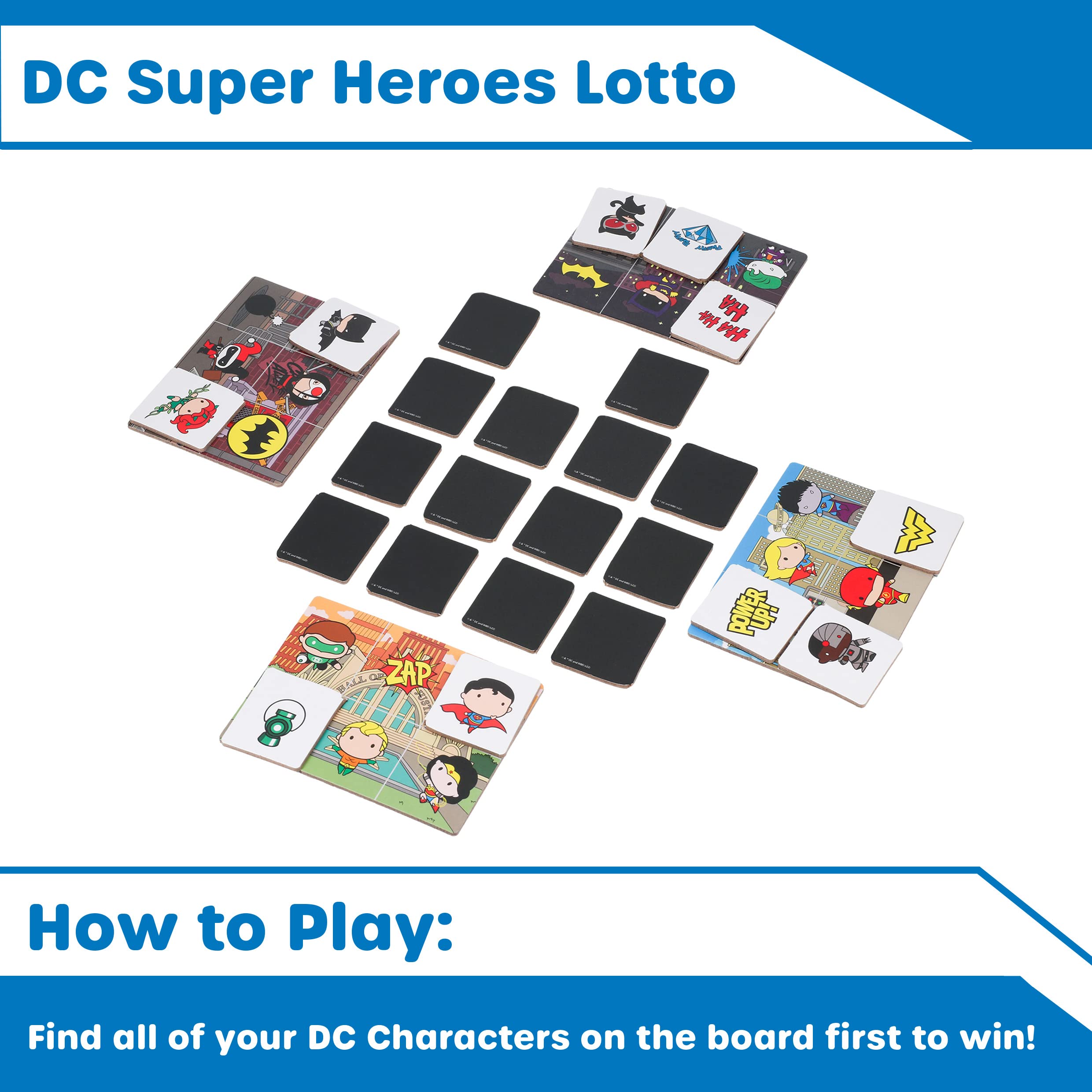 Paladone DC Super Heroes Matching Spiel 2 in 1
