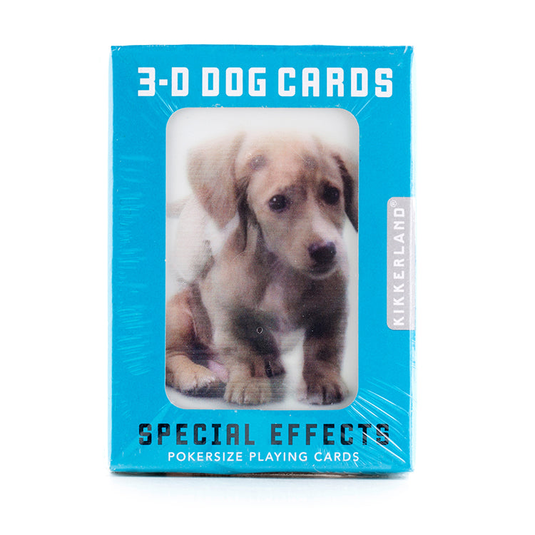 Kikkerland Play Dog 3D Spielkarten Pokerformat 52 Hunde