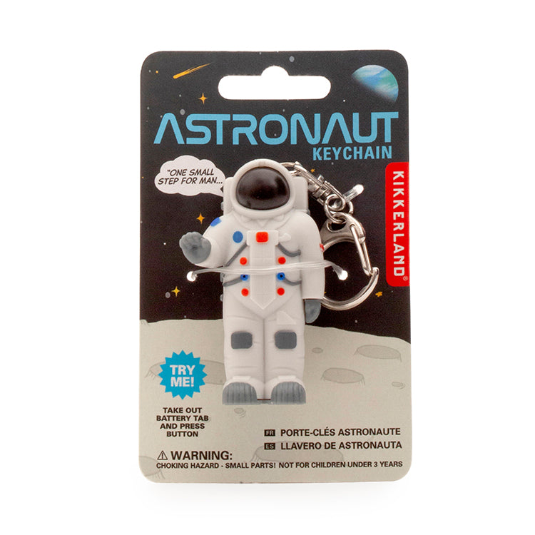Kikkerland Home Astronaut Keychain Schlüsselanhänger mit LED