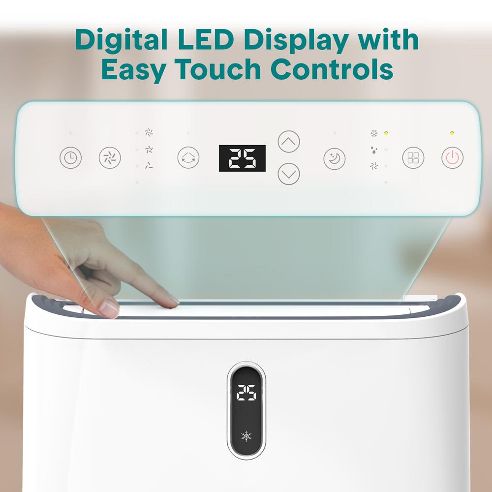 Serenelife Portable AC Klimagerät 14000 BTU weiß Entfeuchter