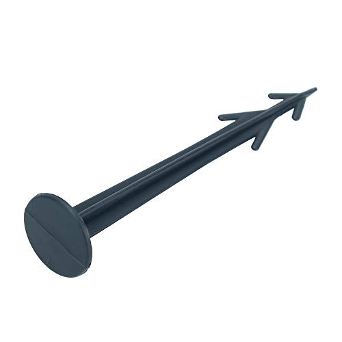 Intirilife Erdanker Kunststoff Schwarz 12 cm 100 Stück Vlies