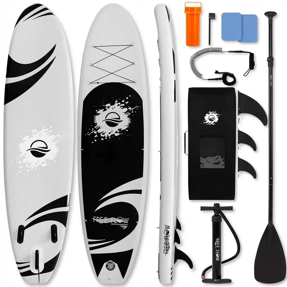 Serenelife SUP Board aufblasbar 10'6" 3 Finnen Set
