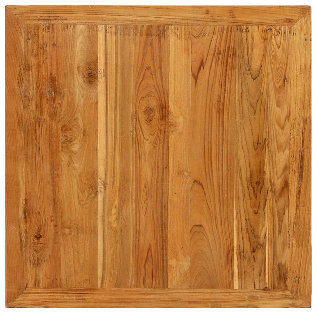 vidaXL Möbel Bartisch Teak 60x60x107cm Stahl Stehtisch