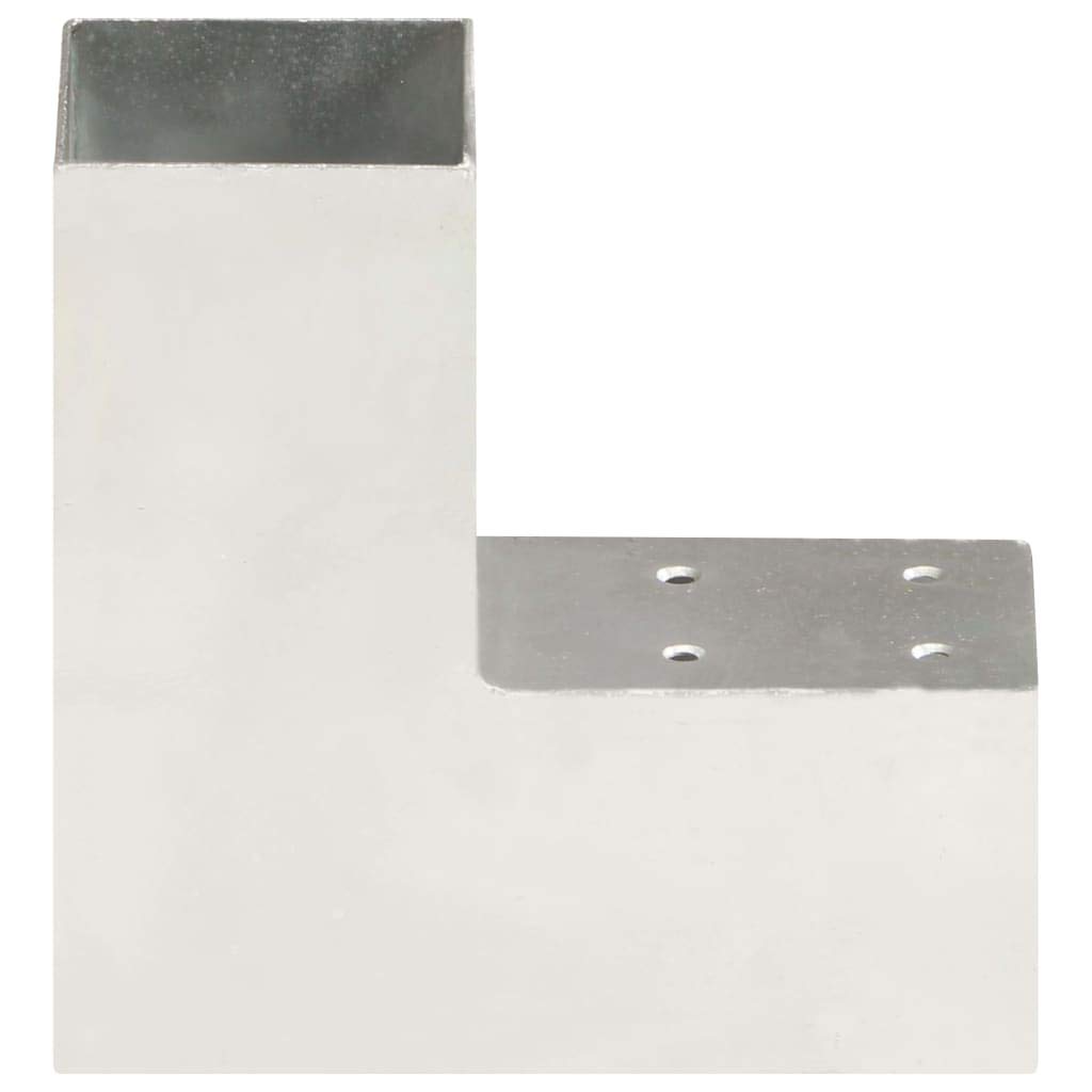 vidaXL Pfostenverbinder L-Form 71x71 mm verzinkt Metall
