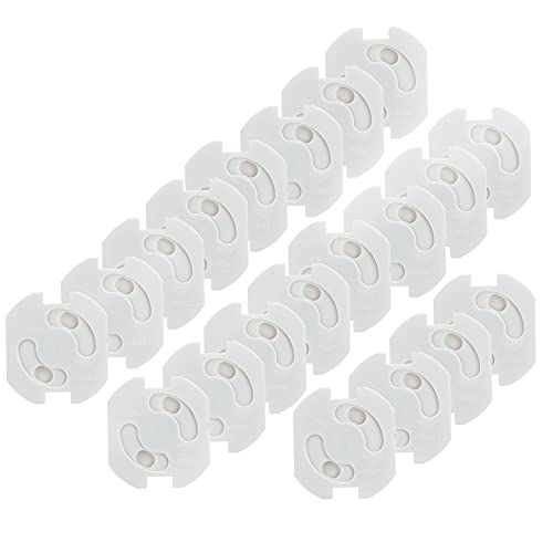 Intirilife Steckdosenschutz kleben weiß 20er Set 3,7x3 cm