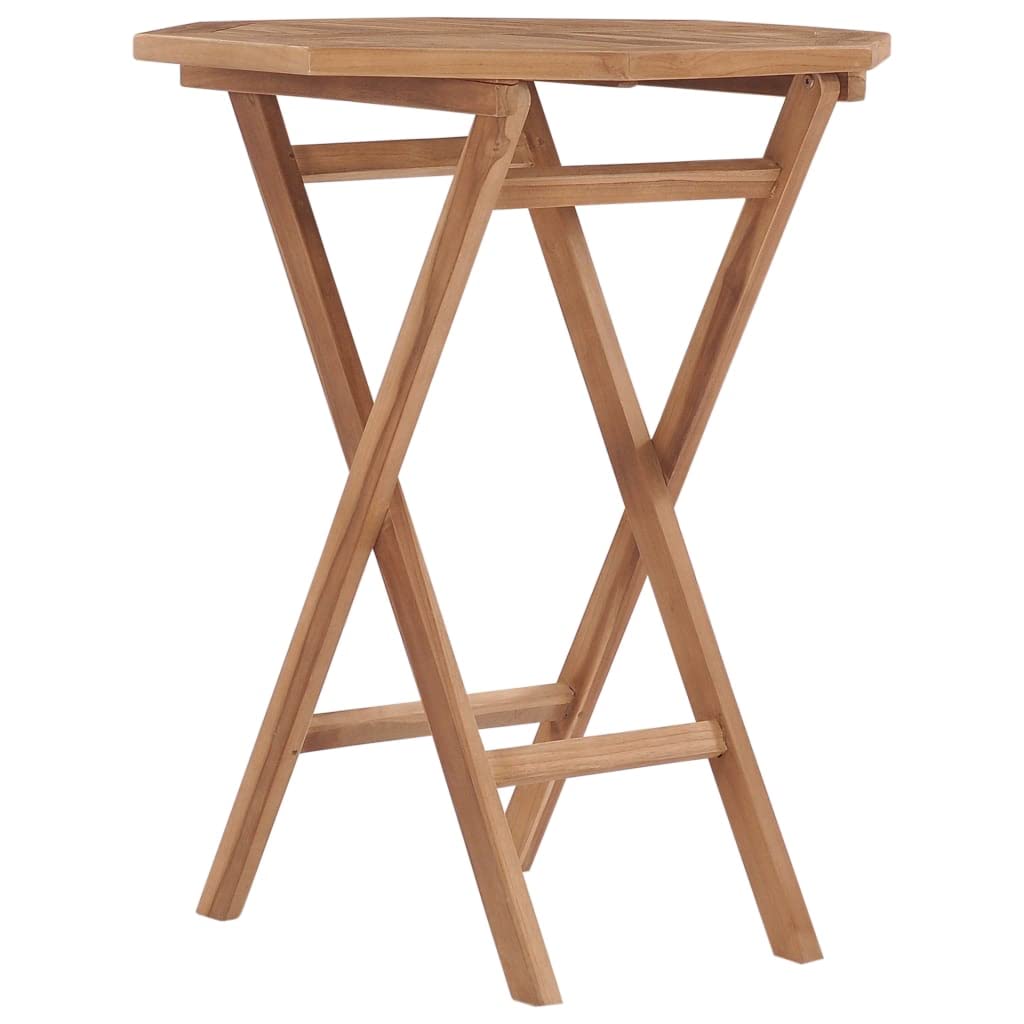 vidaXL 3-tlg. Garten-Essgruppe Teak Massivholz klappbar