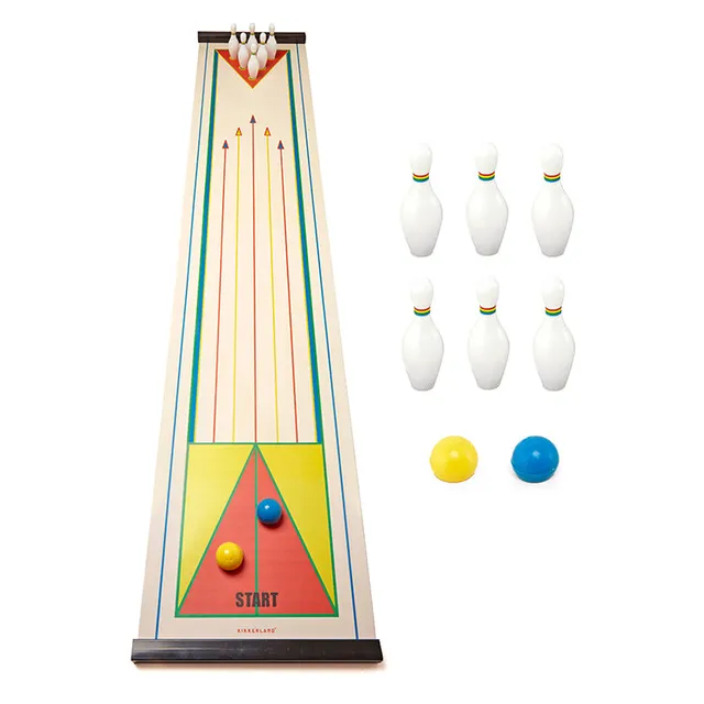 Kikkerland Play Tabletop Bowling Tisch-Bowlingspiel