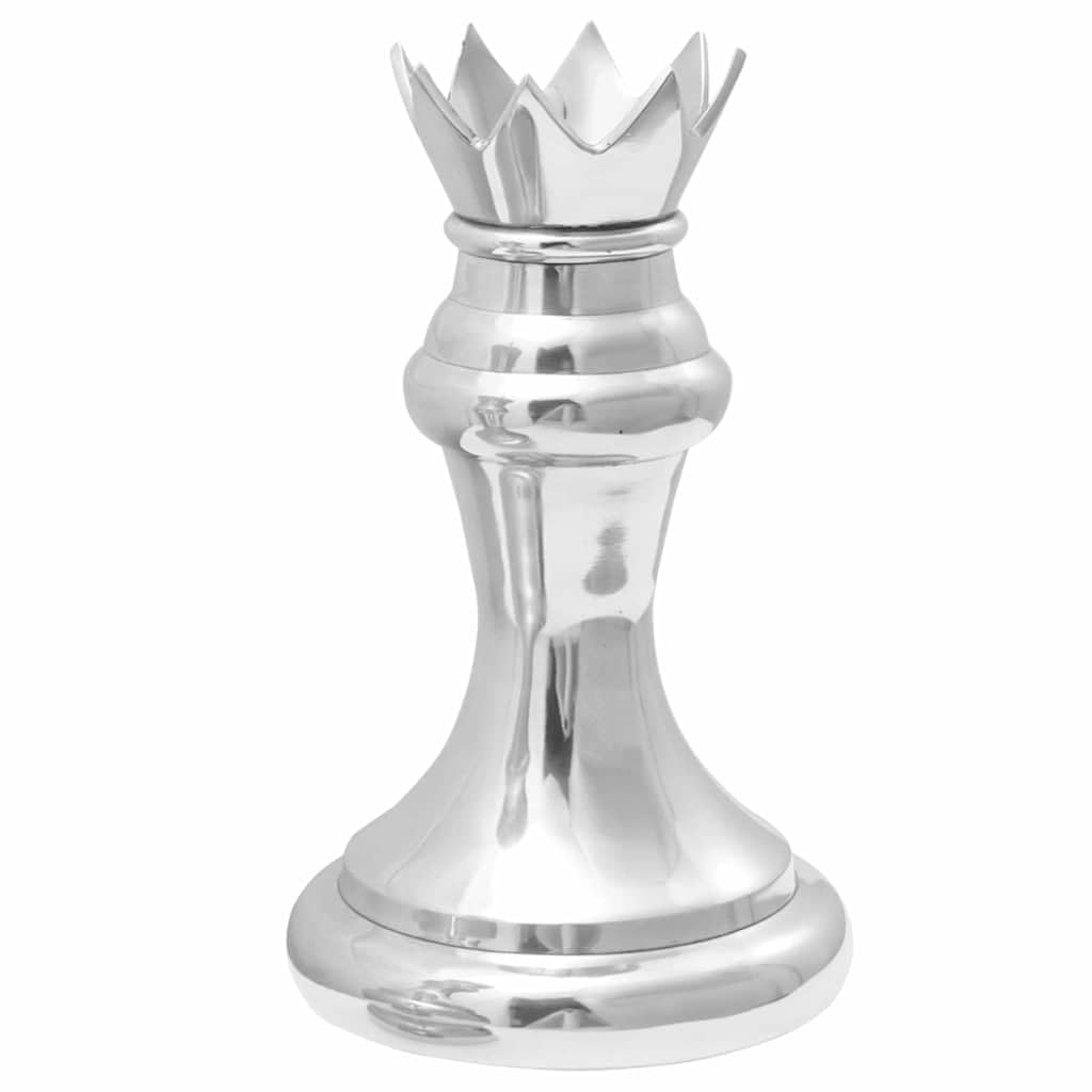 vidaXL Skulpturen 2 Stk. Silber Aluminium Dekofiguren 42 cm