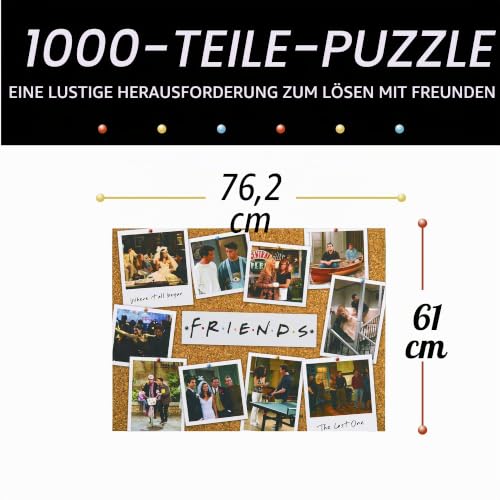 Paladone Puzzles Games Friends Puzzle 1000 Teile Korkwand