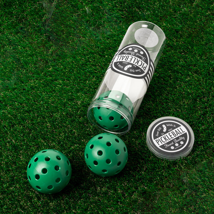 Kikkerland Pickleballs im Glas Pickleball 3er Set Outdoor