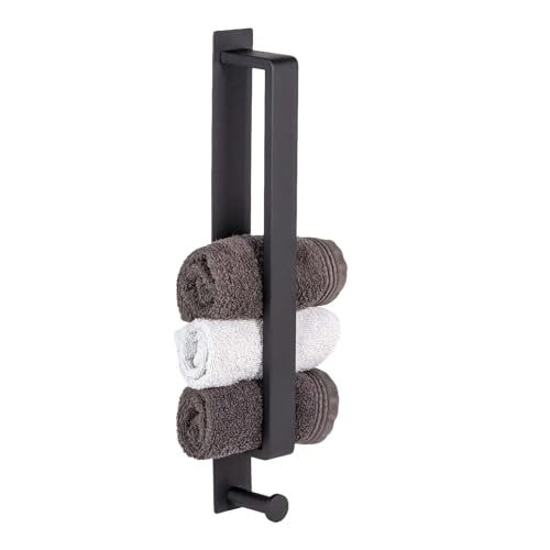 Intirilife Handtuchhalter Ohne Bohren Schwarz 41,5 cm Edelstahl