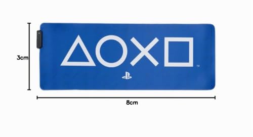 Paladone Lighting PlayStation Mauspad 80x30 beleuchtet blau