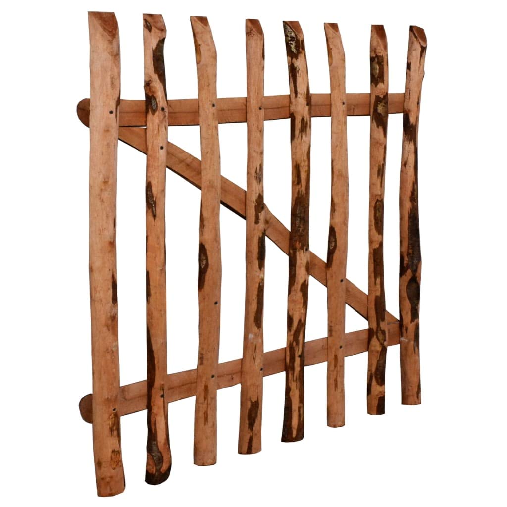 vidaXL Heim & Garten Zauntor Haselnuss 100x90 cm Holz