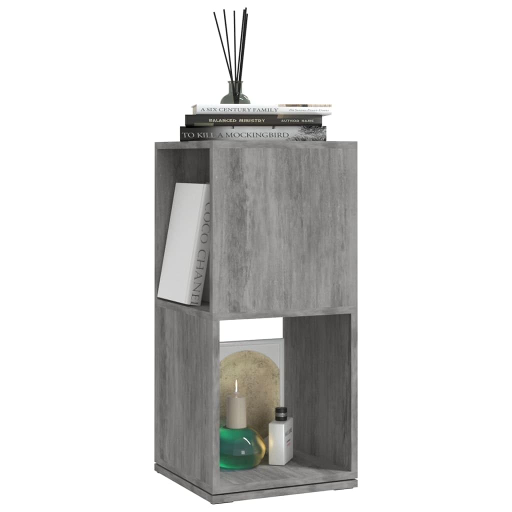 vidaXL Drehregal Betongrau 34,5x34,5x75,5 cm Standregal 360°