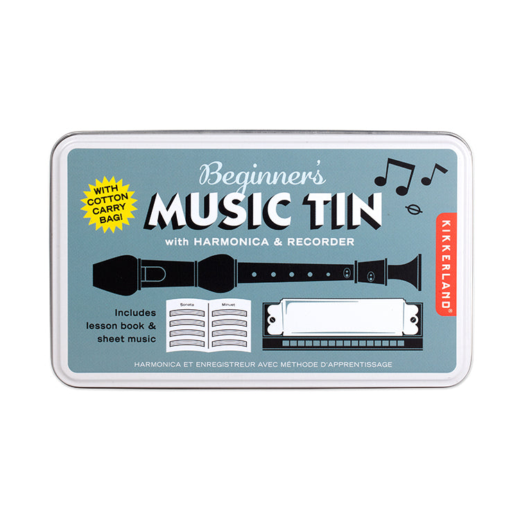 Kikkerland Home Beginner's Music Tin Musikset Dose
