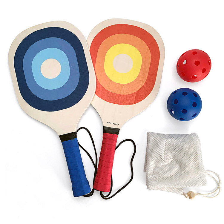 Kikkerland Home Pickleball Set 2 Schläger 2 Bälle