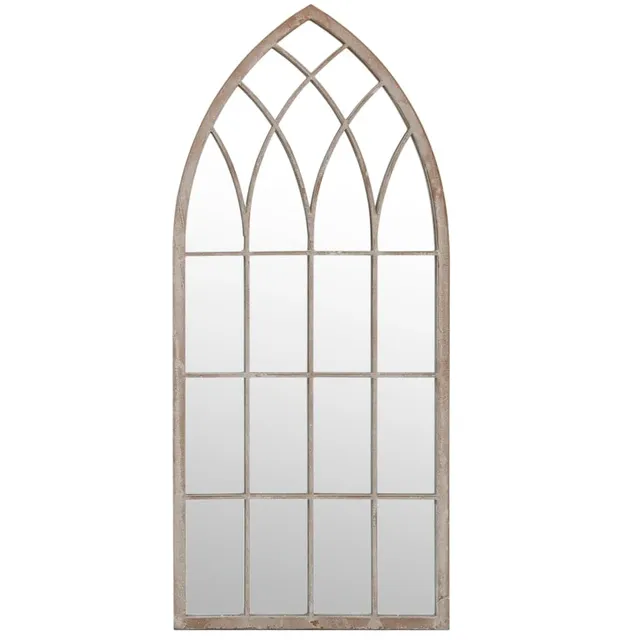 vidaXL Spiegel Sandfarben 70x30 cm Eisen Wandspiegel