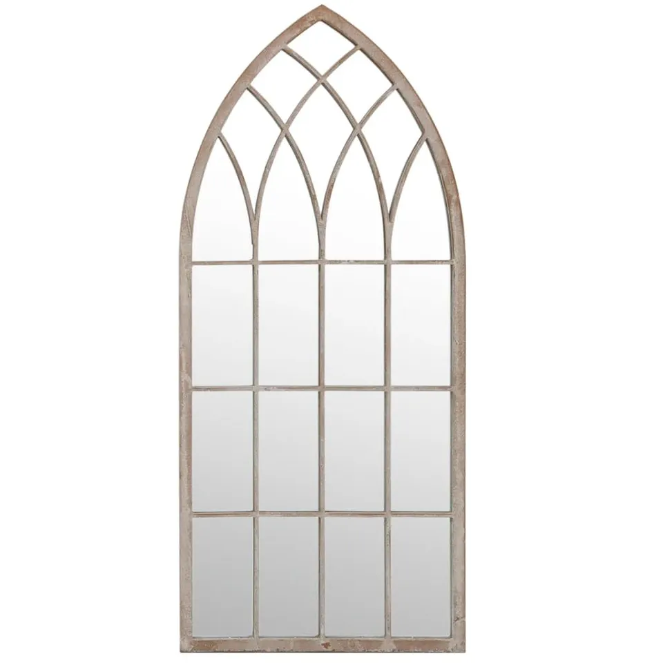 vidaXL Spiegel Sandfarben 70x30 cm Eisen Wandspiegel