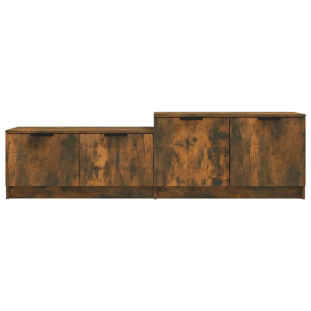 vidaXL TV Schrank Räuchereiche 158,5x36x45cm Holzwerkstoff 4-Türen