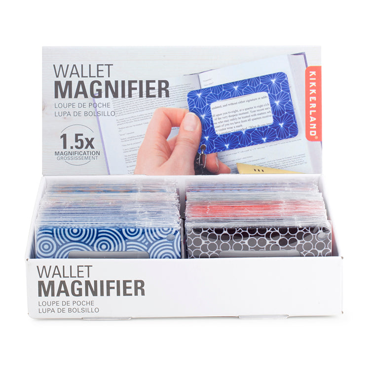 KIKKERLAND Tools Wallet Magnifier Lupe 1,5x Scheckkarte