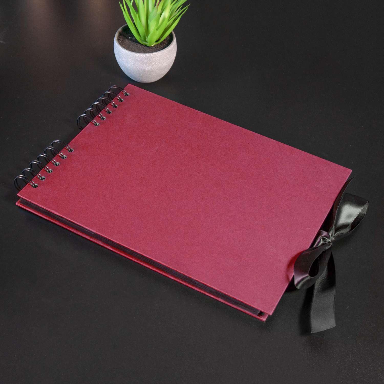 Intirilife Fotoalbum Selbst Gestalten Rot 80 Seiten DIY-Set