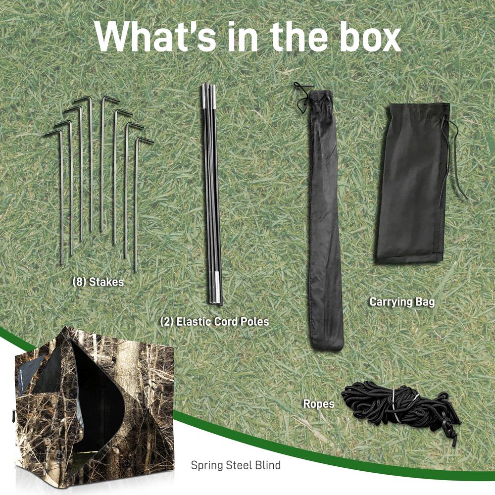 Serenelife Tarnzelt Jagd 2 Personen Camo 165cm