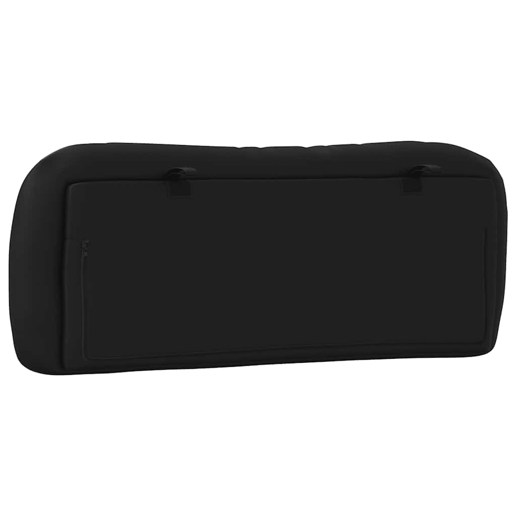 vidaXL Hvar Kopfteilkissen 100 cm Schwarz Kunstleder