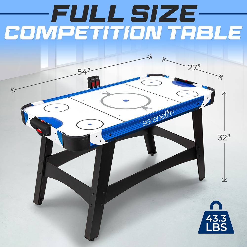 Serenelife Game Tables SLARHKY54 Airhockey-Tisch 137 cm Blau