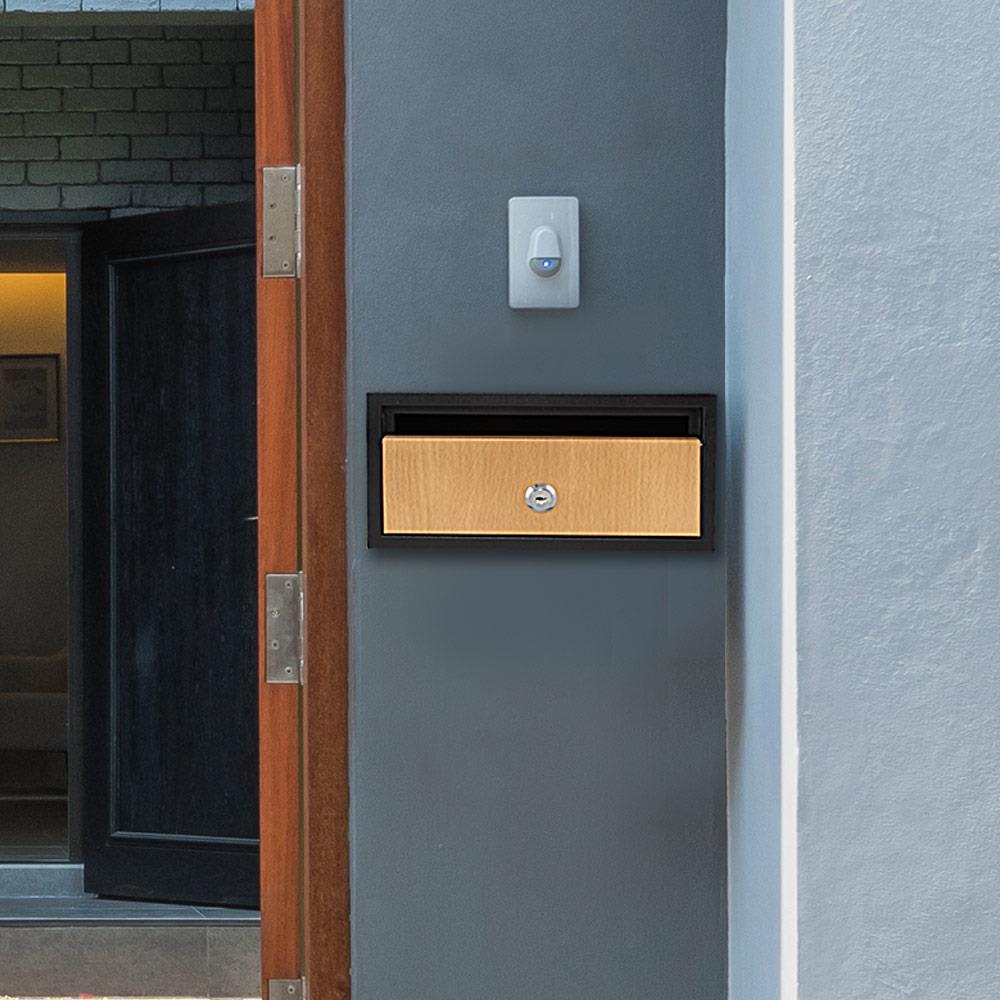 Serenelife Wandbriefkasten Stahl Abschließbar Flach
