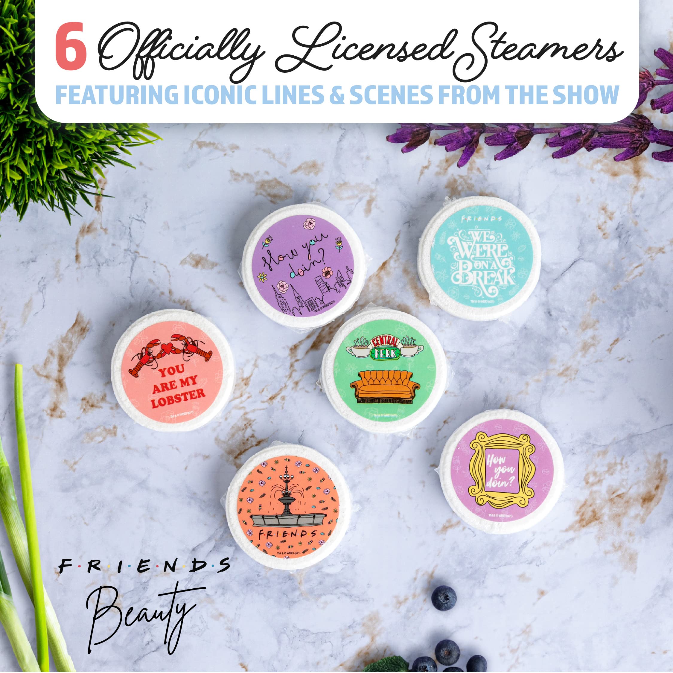 Paladone Friends Duschdampfer 6er Set Lavendel Duft