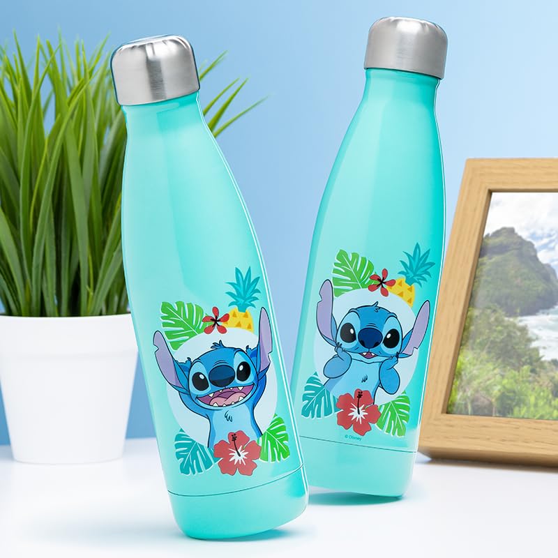 Paladone Stitch Trinkflasche Metall 460 ml Tropical