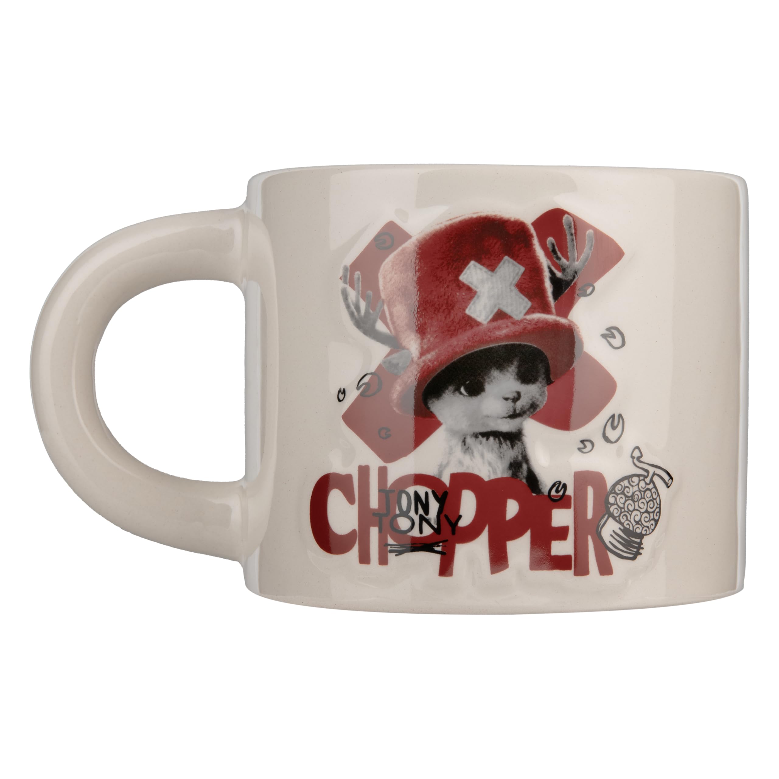 Paladone One Piece Chopper Tasse 400 ml Keramik Creme