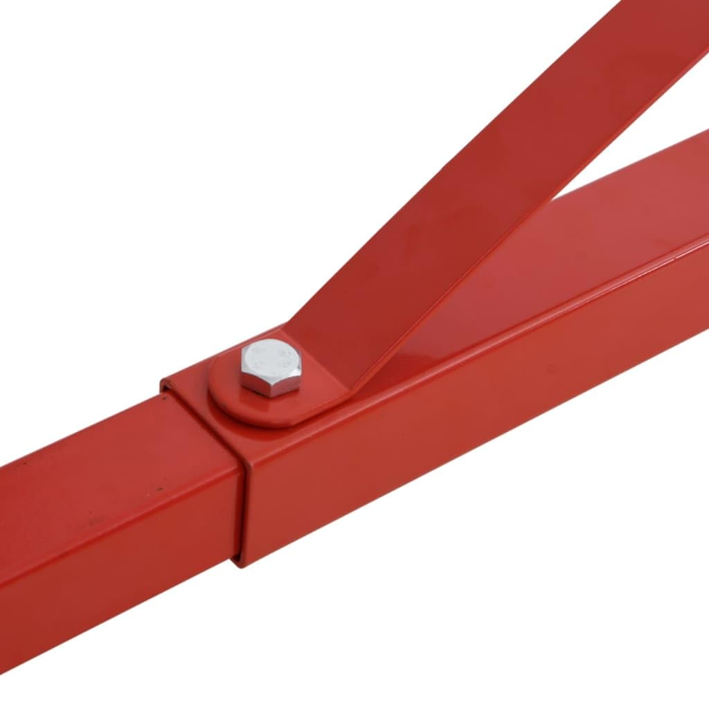 vidaXL Schwenkarm Seilwinde 300-600 kg Stahl Rot 180°