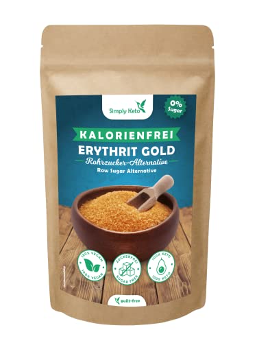 Simply Keto Erythrit Gold brauner Zuckerersatz 400 g keto