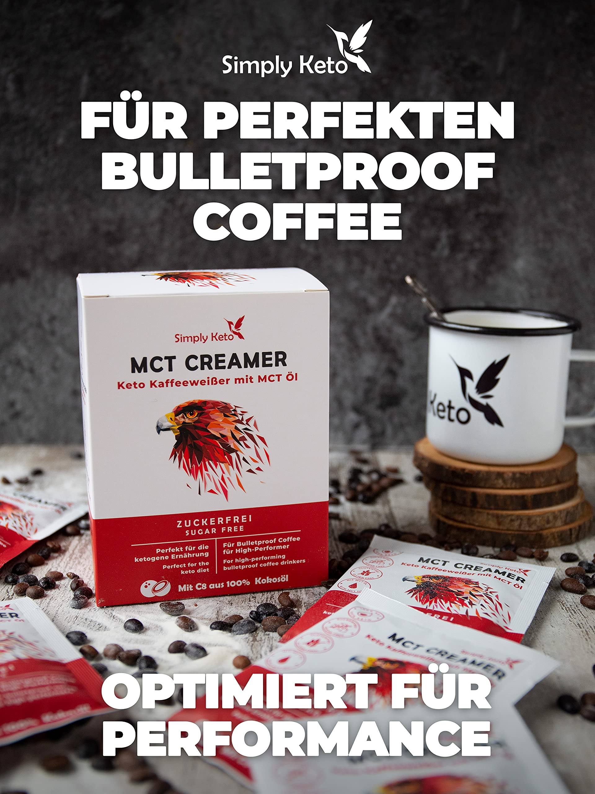 Simply Keto MCT Creamer 10x20g zuckerfrei Kaffeeweißer