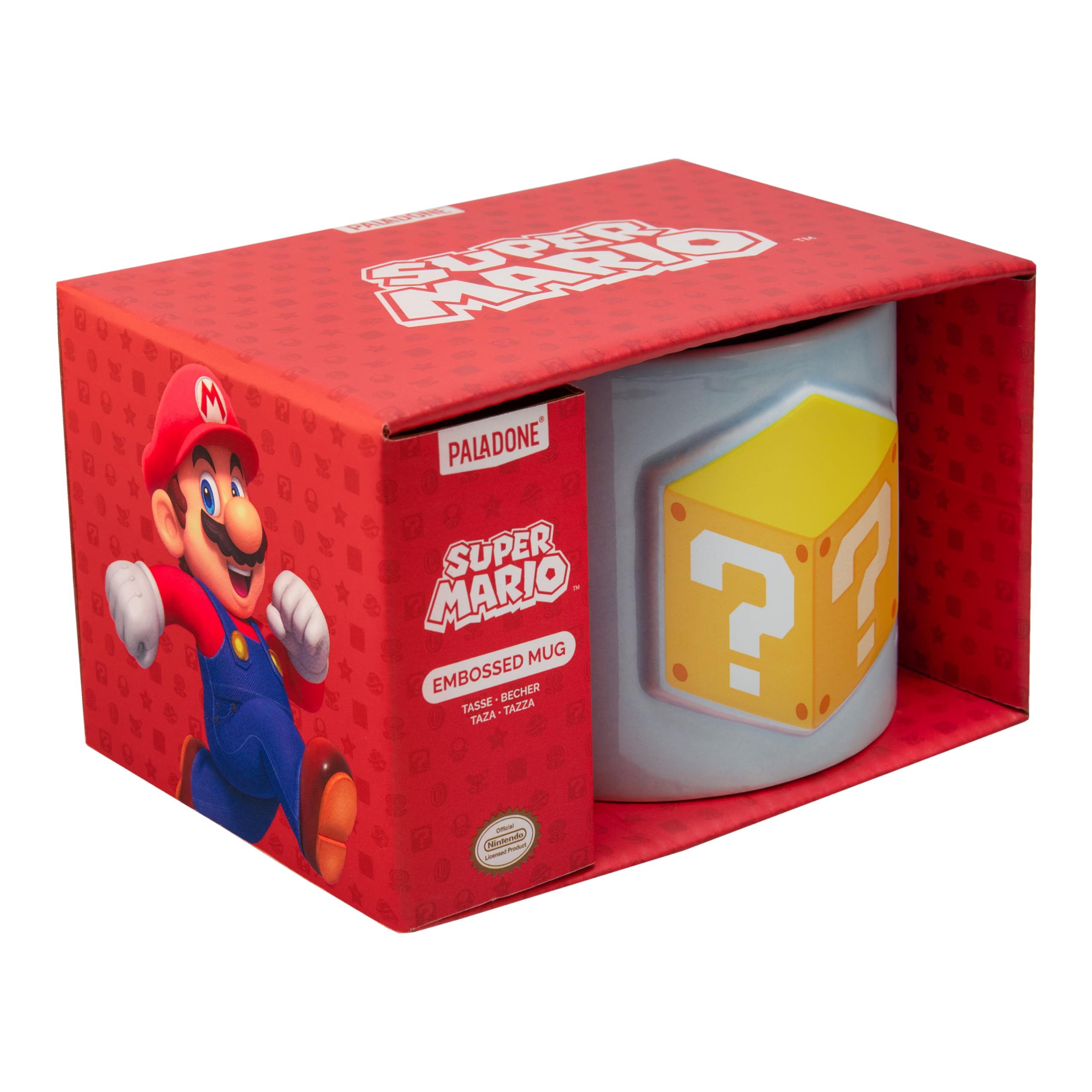 Paladone Super Mario Embossed Mug Tasse 400 ml Keramik
