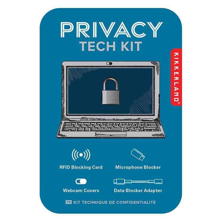 Kikkerland Home Privacy Tech Kit Datenschutz Set 5-teilig
