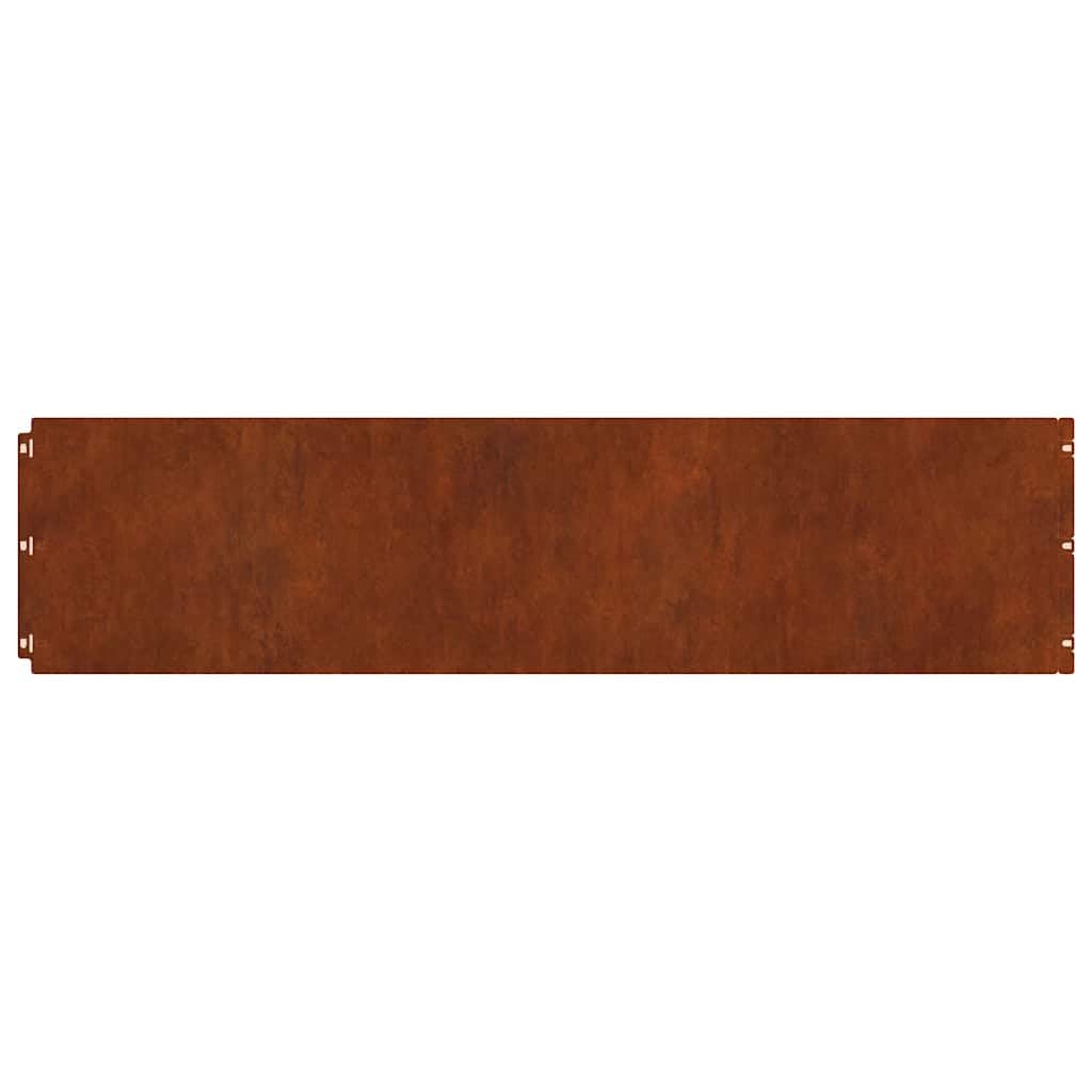 vidaXL Heim & Garten Rasenkanten 20 Stk 103x25 Stahl Rost