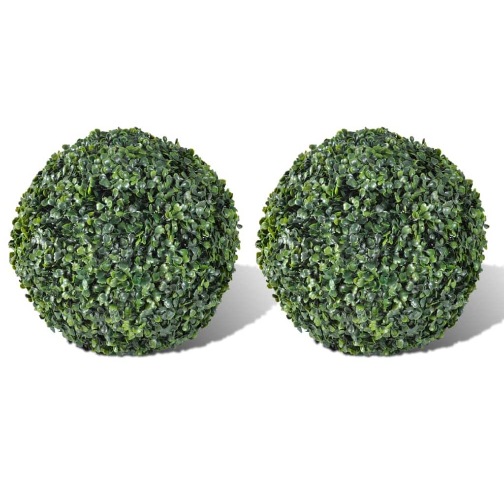 vidaXL Heim & Garten Buchsbaumkugeln 27 cm 2er Set künstlich