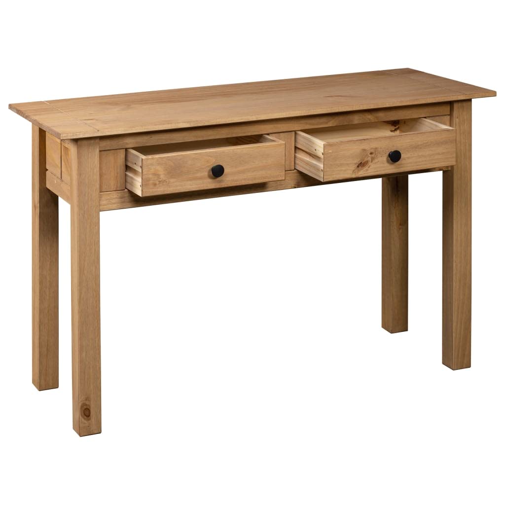 vidaXL Möbel Konsolentisch Panama 110x40x72 Braun Massivholz