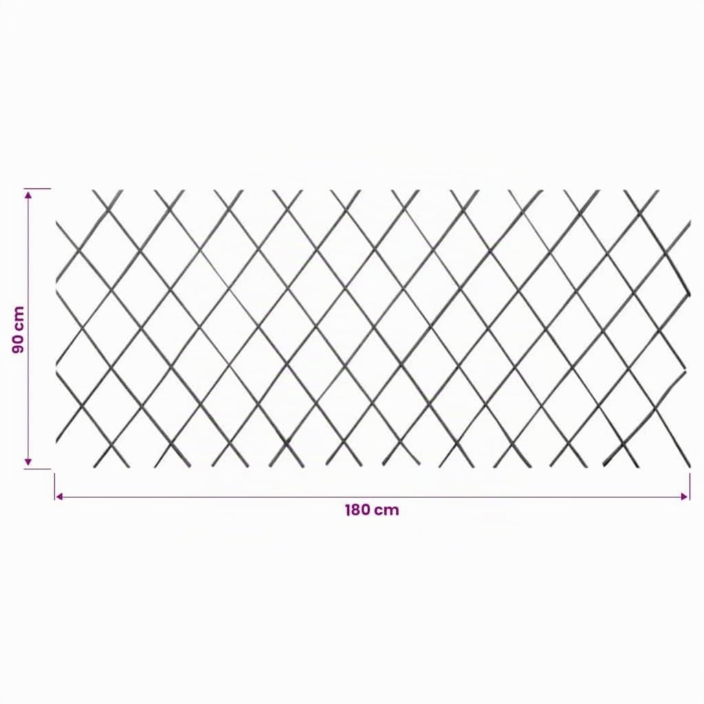 vidaXL Heim & Garten Rankgitter Weide 180x90 cm 5 Stk.