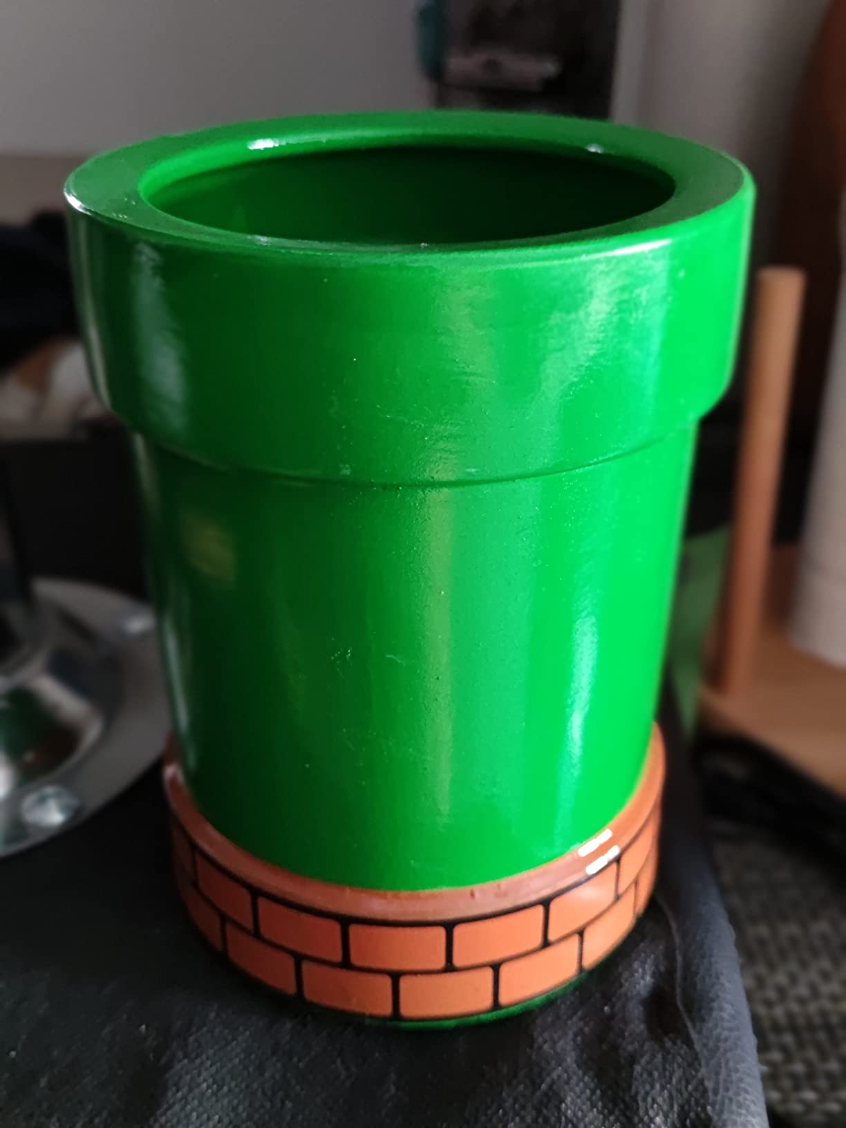 Paladone Super Mario Warp Pipe Blumentopf 15 cm Keramik grün