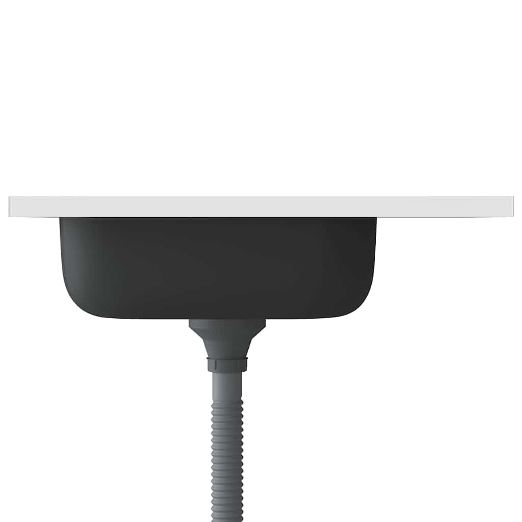 vidaXL Heimwerker Spüle Edelstahl 60x50 mit Abtropffläche