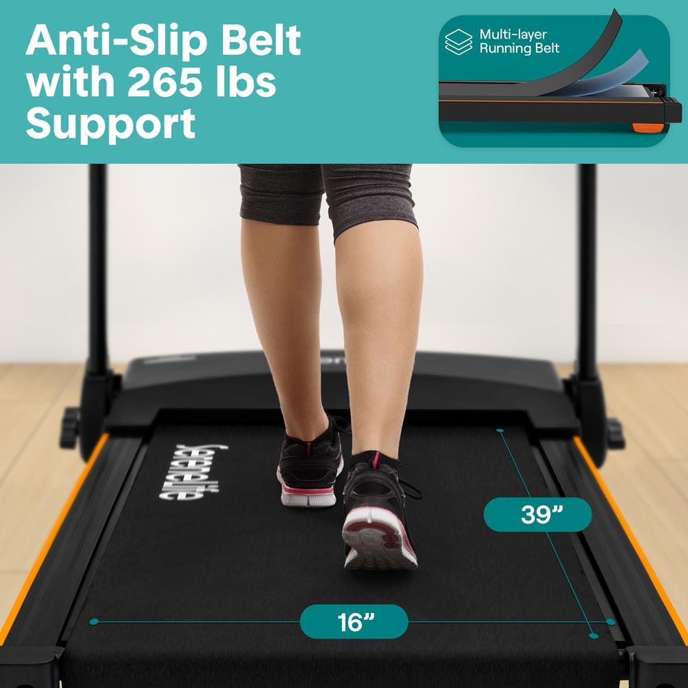 Serenelife Fitness Laufband klappbar Bluetooth 2,5 PS mit App