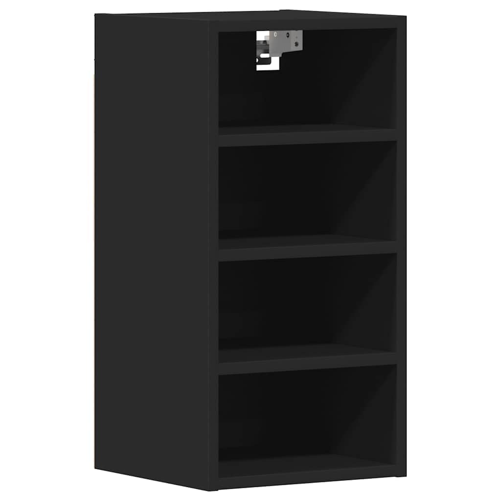 vidaXL Riga Hängeschrank Schwarz 30x60 cm Holzwerkstoff