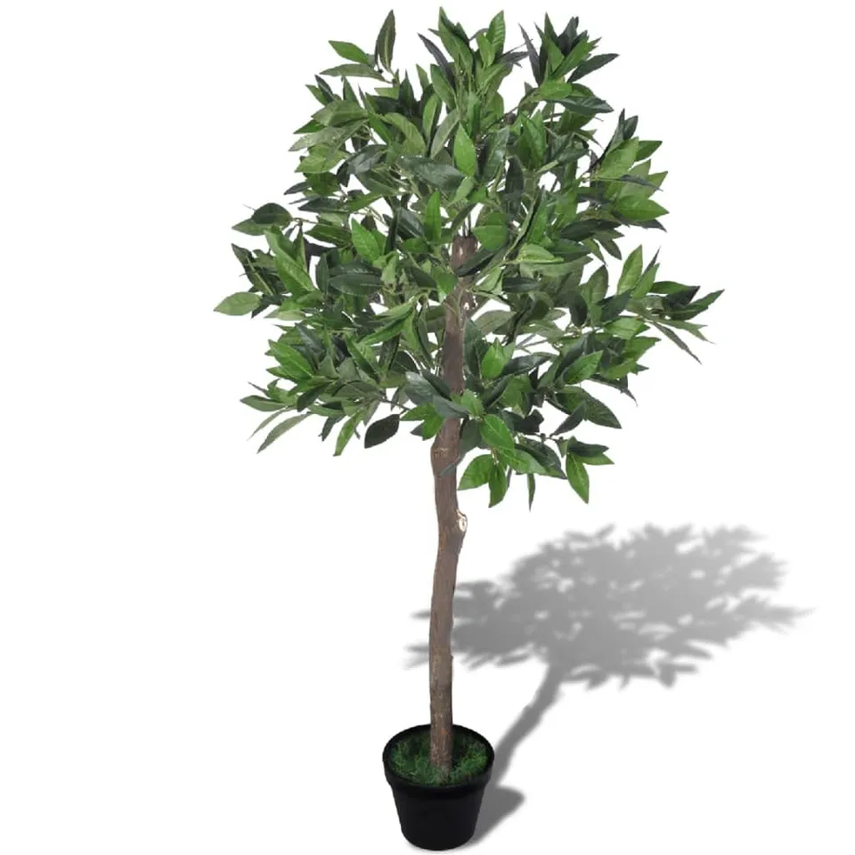 vidaXL Lorbeerbaum Künstlich 120 cm mit Topf 546 Blätter