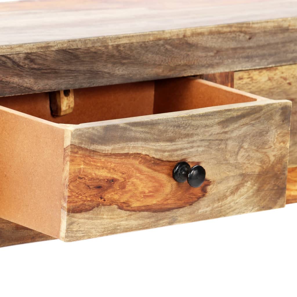 vidaXL Konsolentisch Akazie 100x25x20 cm Wand 3 Schubladen