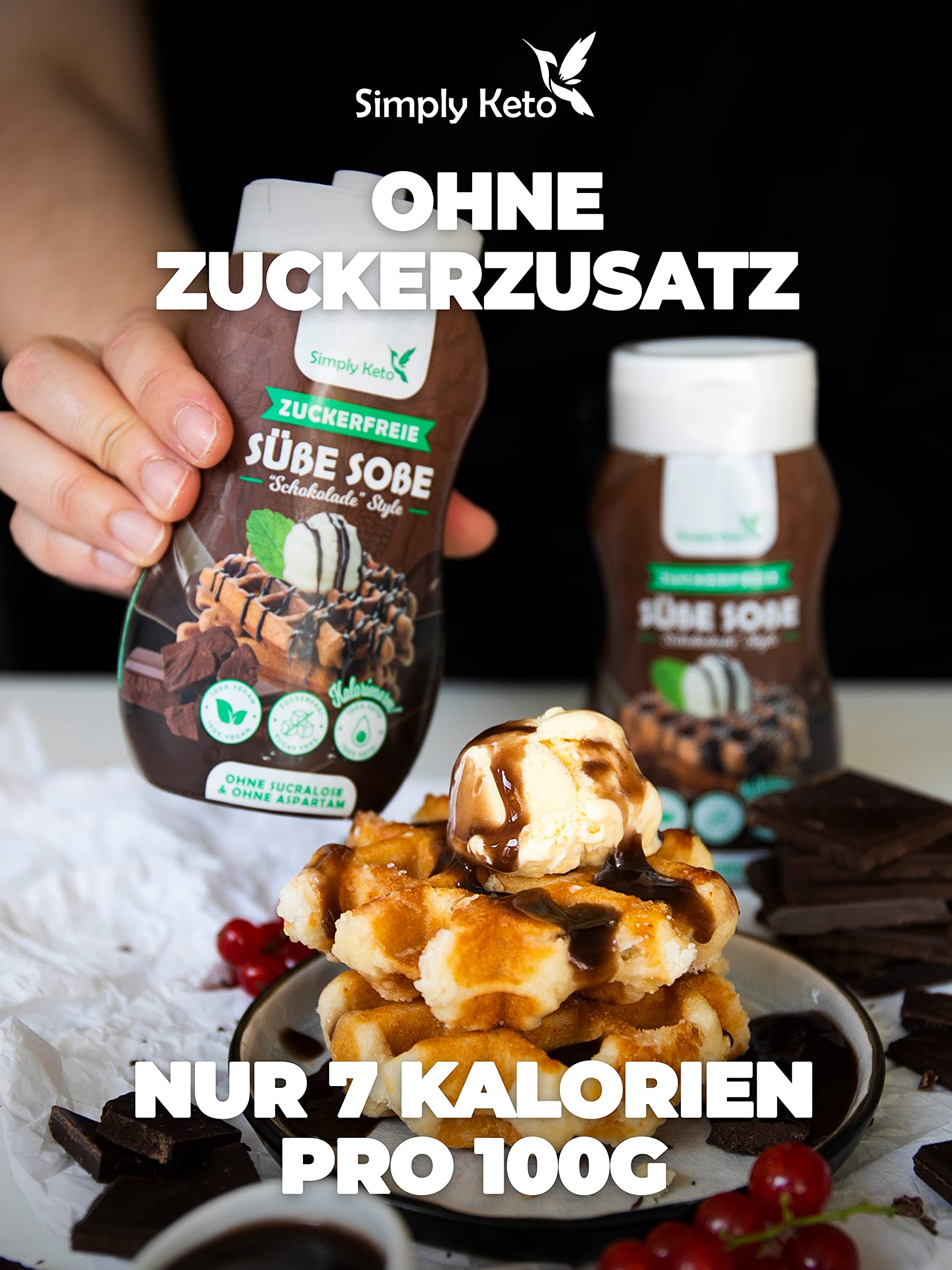 Simply Keto Dessert Sauce Schokolade zuckerfrei 350ml