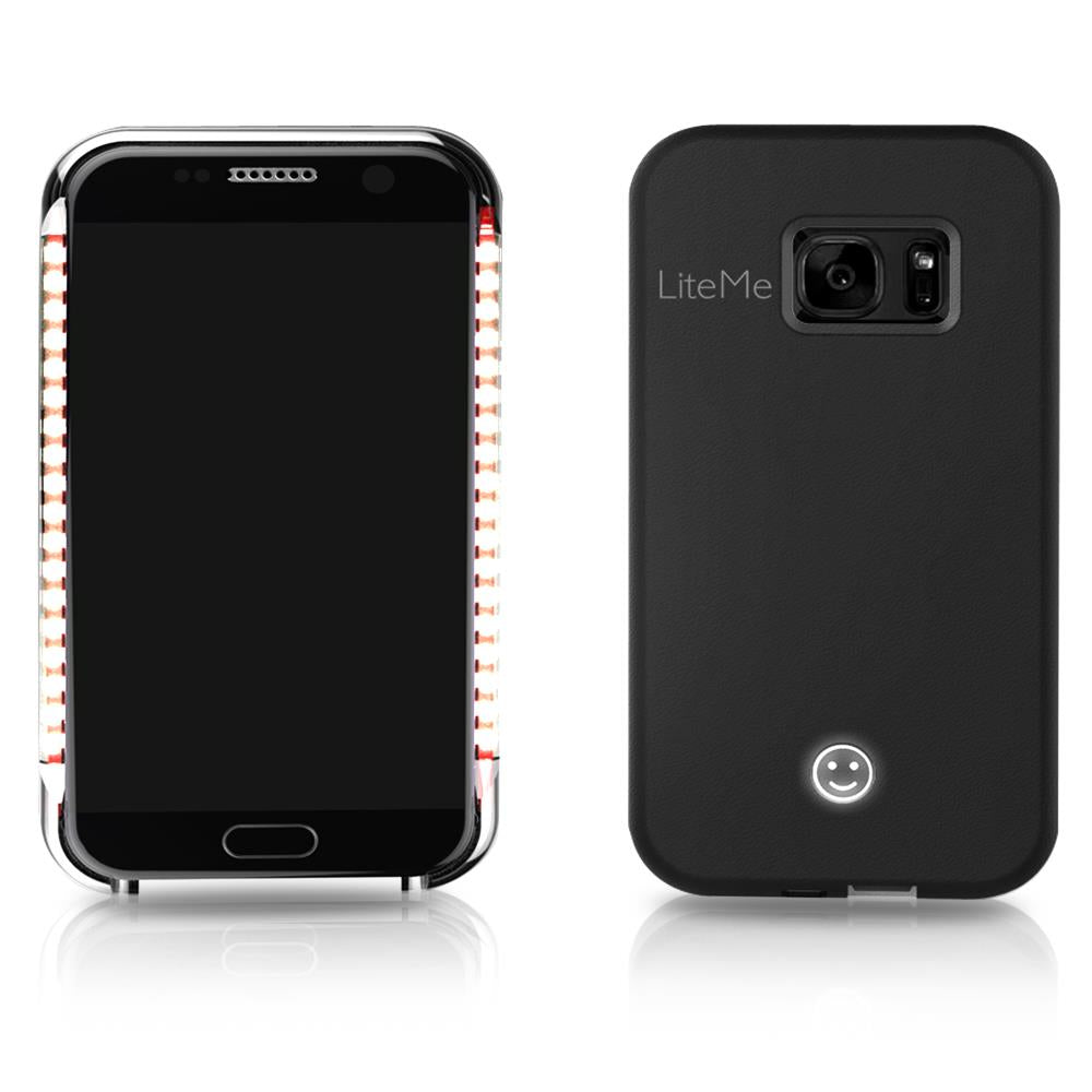 Serenelife Lite-Me Handyhülle S7 Edge LED Schwarz